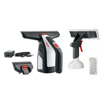 Bosch GlassVAC elektrische raamreiniger 0,1 L zwart, rood, zilver