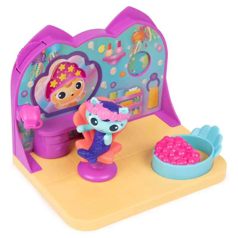 Deluxe kamer speelset Spin Master Gabby's Dollhouse – Wellness Room met stokstaartje-speelfiguur