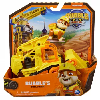 Bulldozer-speelgoed Spinmaster Rubble's Bulldozer – kunststofconstructie, voor kinderen vanaf 3 jaar, zwart/oranje/geel