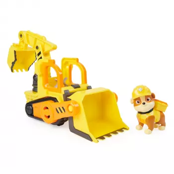 Bulldozer-speelgoed Spinmaster Rubble's Bulldozer – kunststofconstructie, voor kinderen vanaf 3 jaar, zwart/oranje/geel