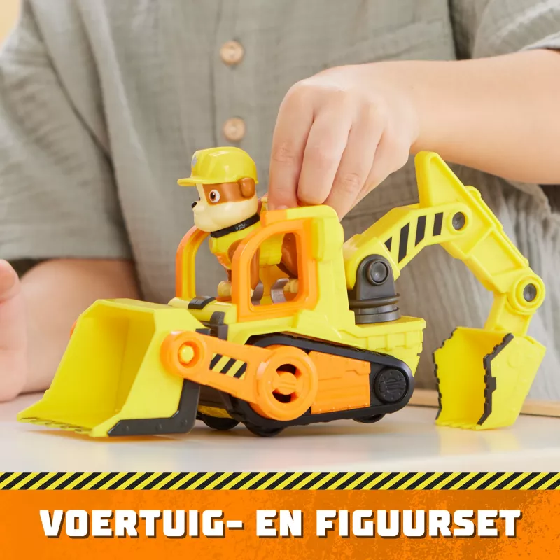 Bulldozer-speelgoed Spinmaster Rubble's Bulldozer – kunststofconstructie, voor kinderen vanaf 3 jaar, zwart/oranje/geel