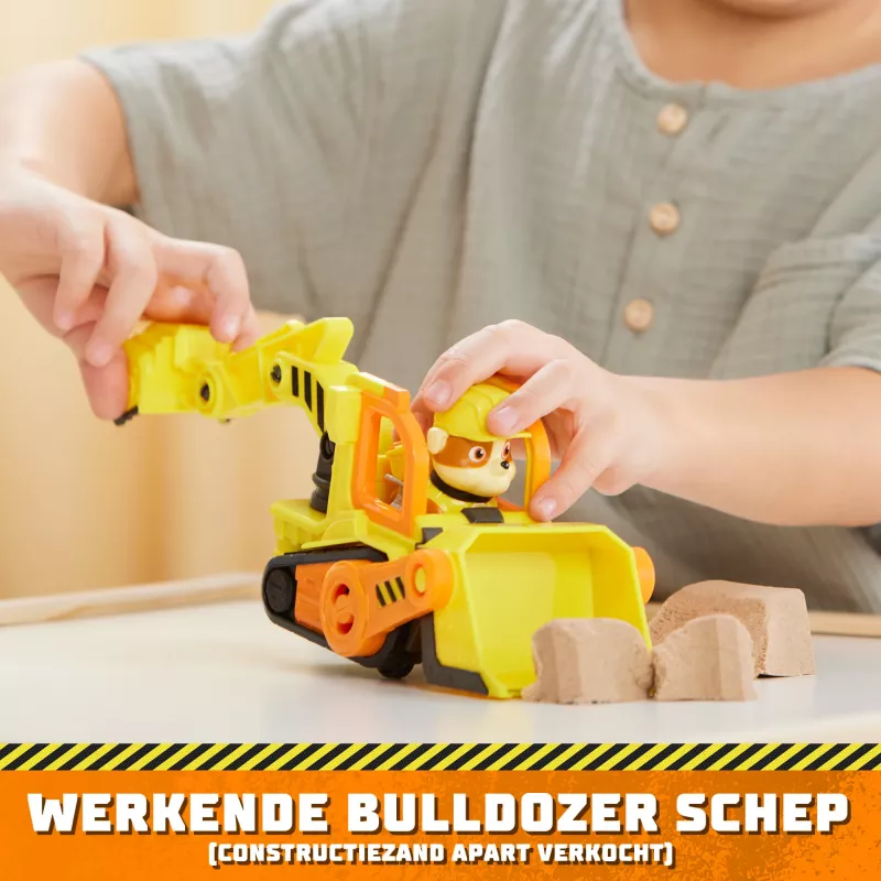 Bulldozer-speelgoed Spinmaster Rubble's Bulldozer – kunststofconstructie, voor kinderen vanaf 3 jaar, zwart/oranje/geel