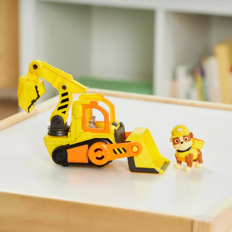 Bulldozer-speelgoed Spinmaster Rubble's Bulldozer – kunststofconstructie, voor kinderen vanaf 3 jaar, zwart/oranje/geel