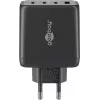 Goobay oplader 64819 AC-snellader voor binnen zwart 3 USB Type-C