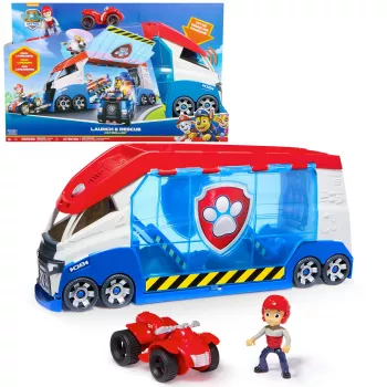 Voertuigset Spinmaster PAW Patrol Launche & Rescue Patroller, kunststof, veelkleurig, voor kinderen vanaf 3 jaar