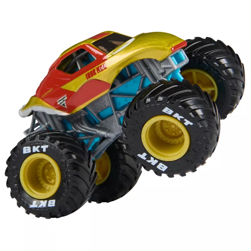 Monster Jam, Marvel Officiële Iron Man Vs. War Machine die-cast monstertrucks, schaal 1:64, speelgoed voor jongens en meisjes vanaf 3 jaar