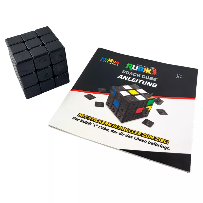 Rubik's Coach Cube, leer de 3x3 Cube op te lossen met stickers, handleiding & video's | stressverlagende fidget toy | fidget cube voor volwassenen | vanaf 8 jaar
