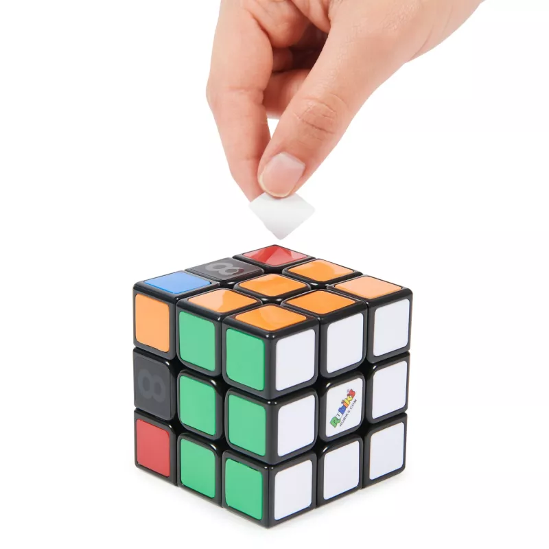 Rubik's Coach Cube, leer de 3x3 Cube op te lossen met stickers, handleiding & video's | stressverlagende fidget toy | fidget cube voor volwassenen | vanaf 8 jaar