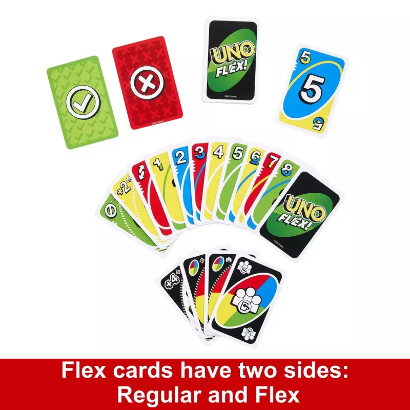 Kaartspel MATTEL Games UNO Flex — aflegspel, leeftijd 7+