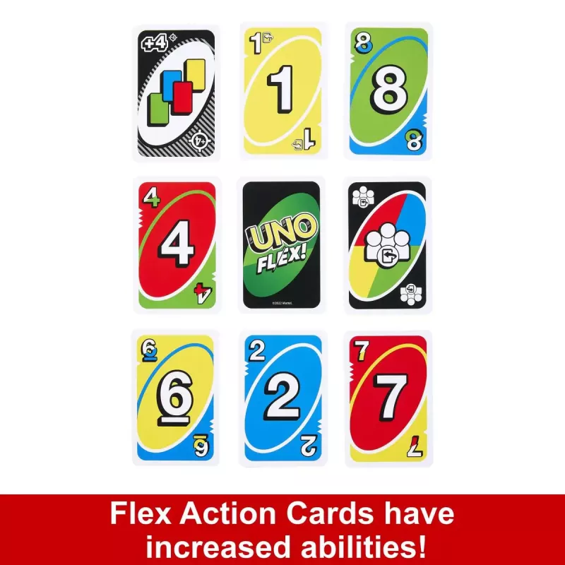 Kaartspel MATTEL Games UNO Flex — aflegspel, leeftijd 7+