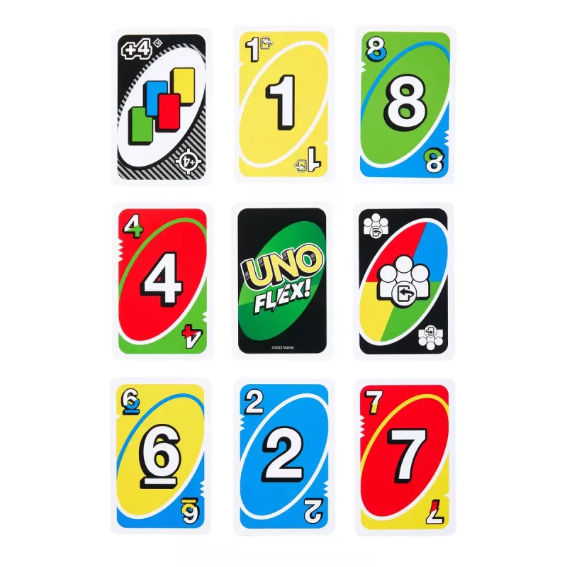 Kaartspel MATTEL Games UNO Flex — aflegspel, leeftijd 7+