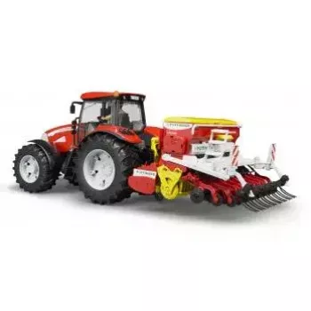 Speelgoedaccessoire BRUDER Pöttinger Vitasem 302ADD modeldeel, kunststof, rood/wit/geel