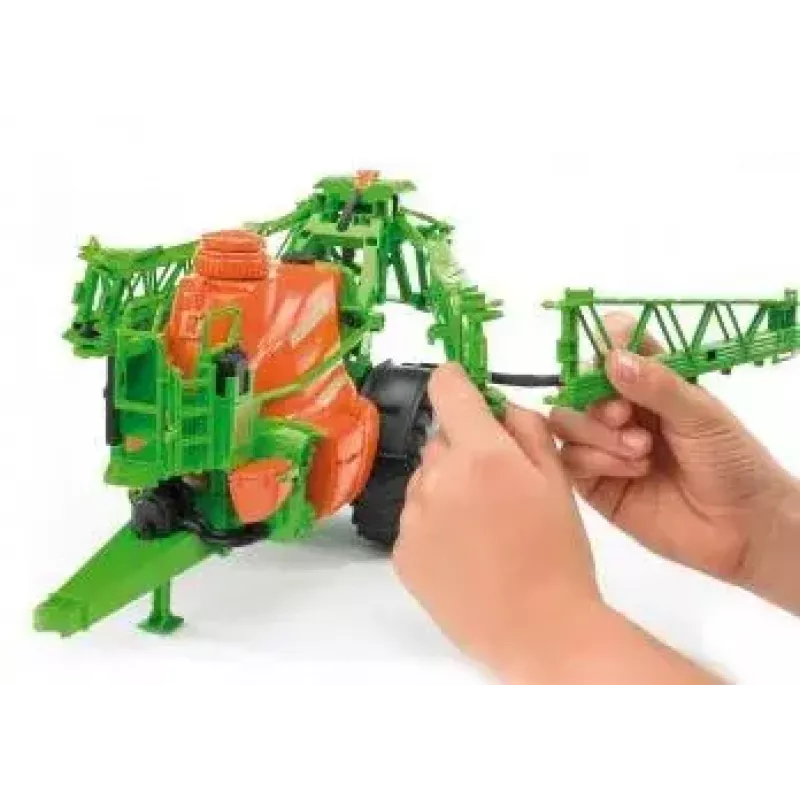 Accessoire voor BRUDER Amazone UX 5200 model op schaal — kunststofdeel groen en oranje