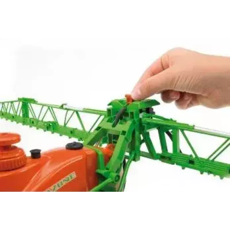 Accessoire voor BRUDER Amazone UX 5200 model op schaal — kunststofdeel groen en oranje