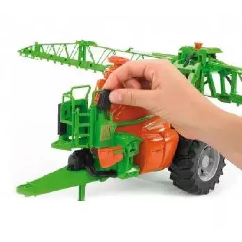 Accessoire voor BRUDER Amazone UX 5200 model op schaal — kunststofdeel groen en oranje