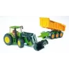 Bruder Joskin kiepaanhanger, 1:16, groen/geel