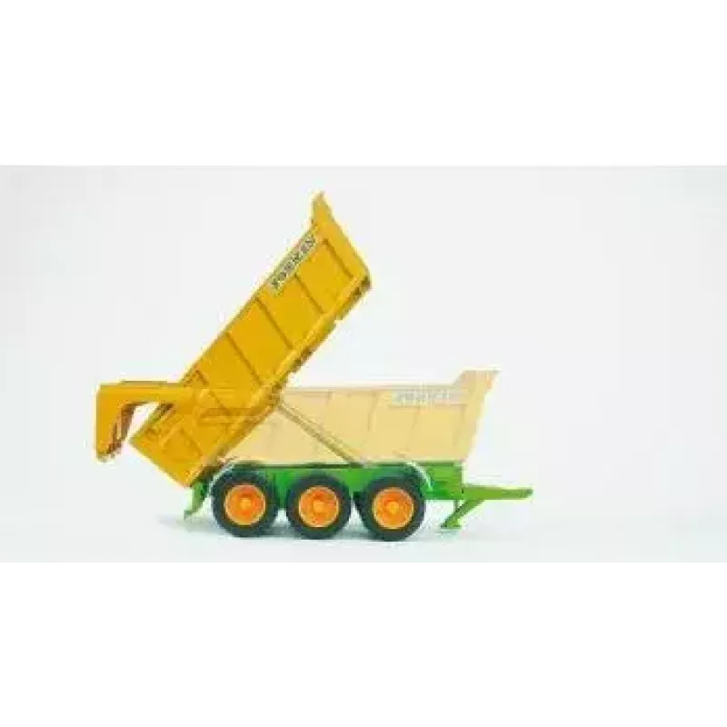 Bruder Joskin kiepaanhanger, 1:16, groen/geel