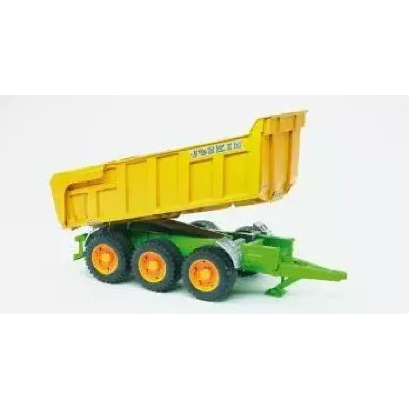 Bruder Joskin kiepaanhanger, 1:16, groen/geel