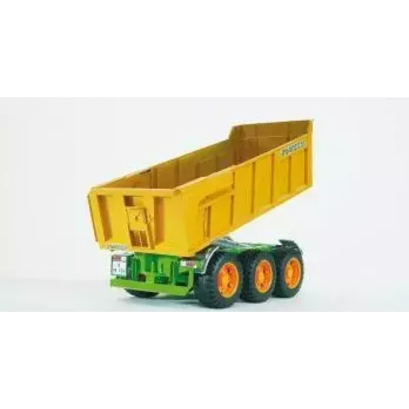 Bruder Joskin kiepaanhanger, 1:16, groen/geel