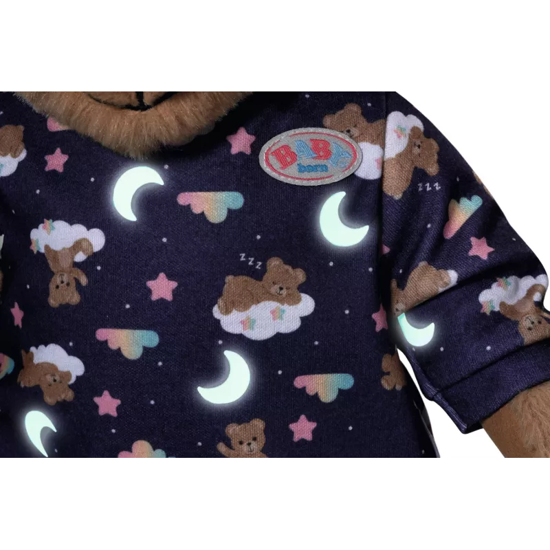 BABY born teddy slaapanzug Glow in the Dark, poppen-strampler, 1 jaar
