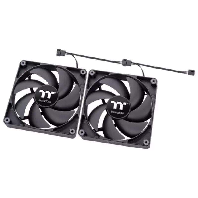 THERMALTAKE pc-ventilator - CT140 - 14cm - zwart - 2-pack