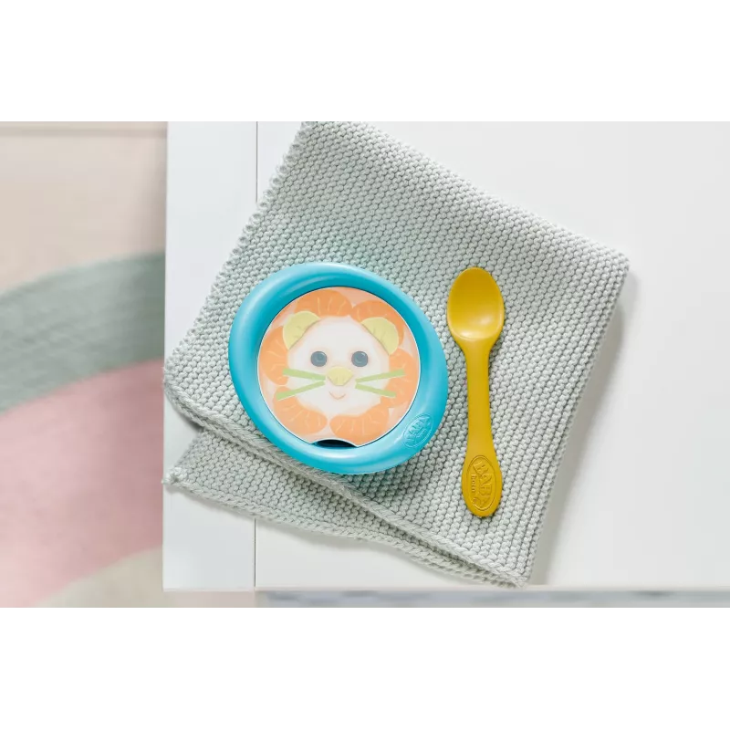 BABY born voerset – poppenvoeraccessoire met wateractieve maaltijdafbeeldingen