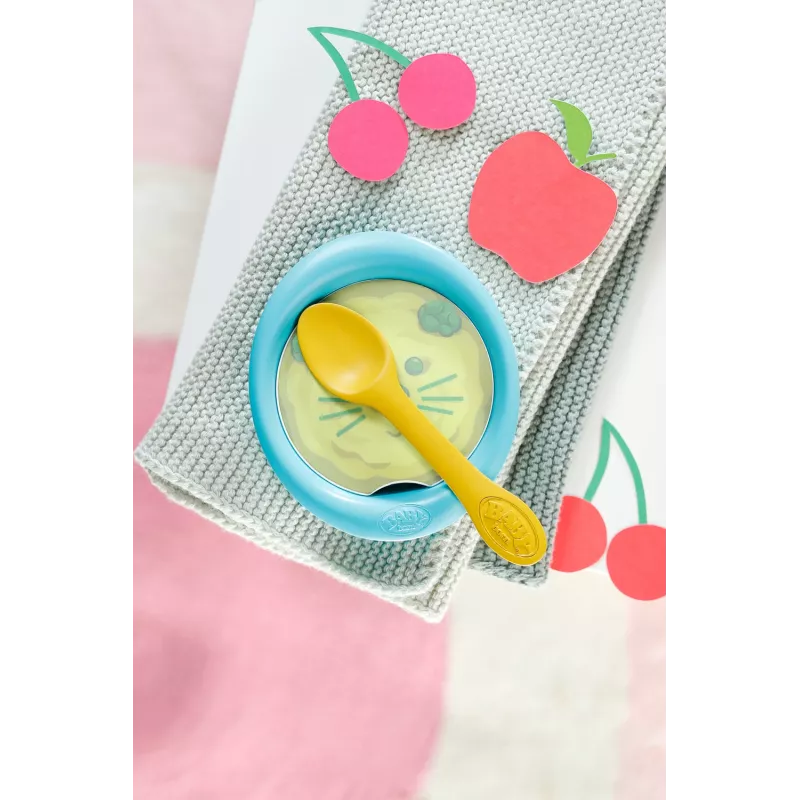 BABY born voerset – poppenvoeraccessoire met wateractieve maaltijdafbeeldingen