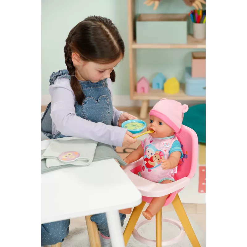BABY born voerset – poppenvoeraccessoire met wateractieve maaltijdafbeeldingen