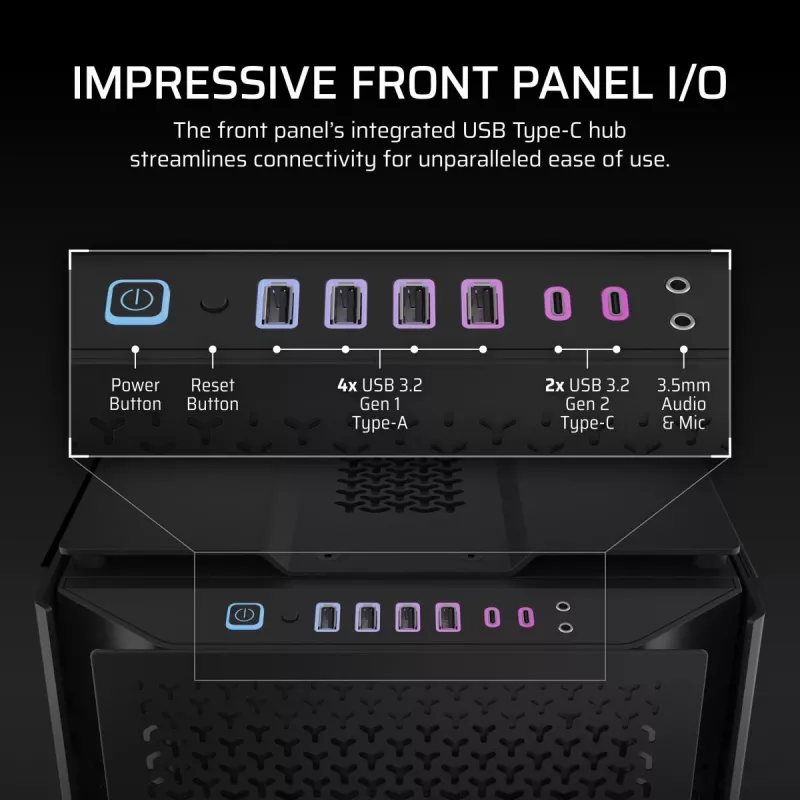 CORSAIR pc-behuizing – 9000D RGB Airflow Super Full-Tower