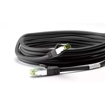 Netwerkkabel Wentronic 66719 Cat8.1 S/FTP 0,25 m zwart