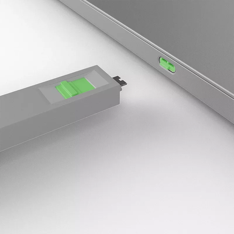 Poortblokkeersleutel Lindy USB Type-C poortblokkeersleutel 4-pack groen