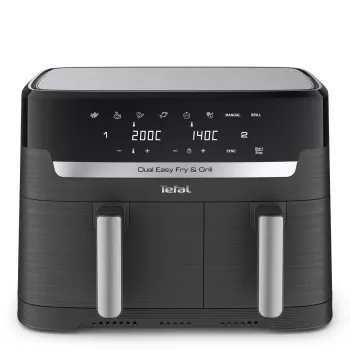 Tefal Dual Easy Fry & Grill EY905B dubbele 8,3 L losstaand 2700 W heteluchtfriteuse grijs