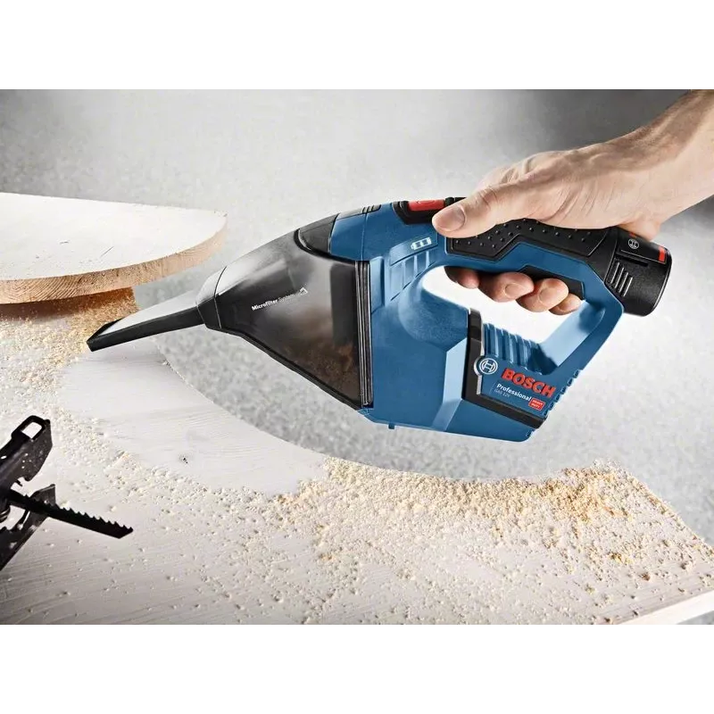 Bosch GAS 12V Professional handstofzuiger zwart, blauw, rood zakloos