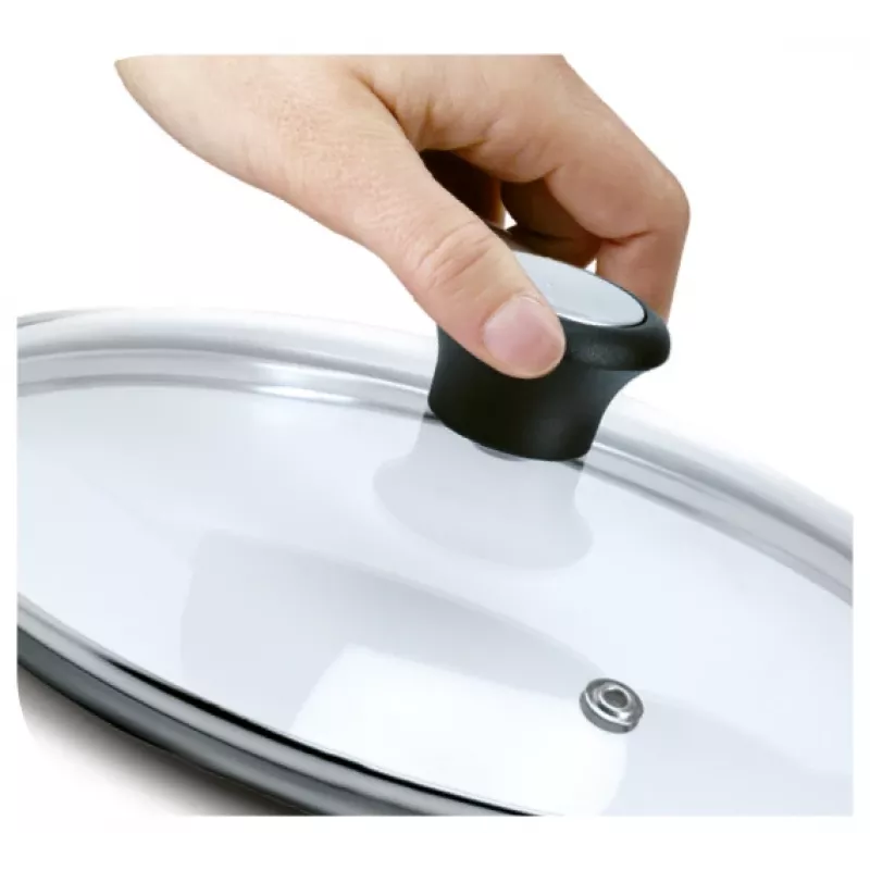 Pan deksel Jamie Oliver, Ø 32cm transparant/rvs