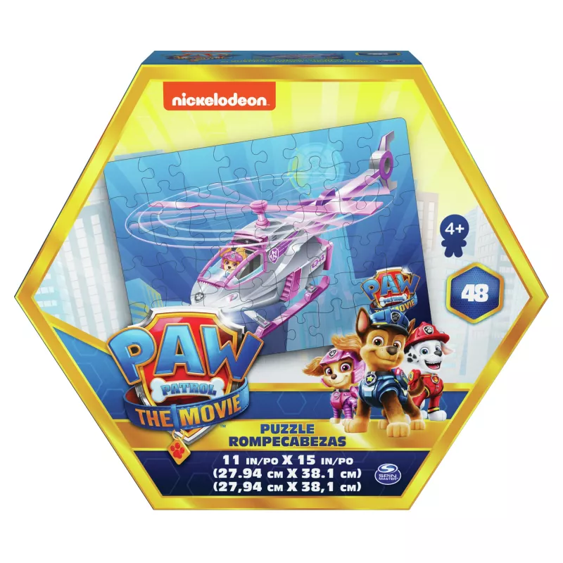 Spellen PAW Patrol De Film, 48-delige puzzel voor kinderen vanaf 4 jaar, Chase