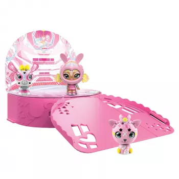 Zoobles, Dance Studio meervoudige spelset en opbergkoffer met 3 exclusieve, veranderende verzamelfiguren, kinderspeelgoed voor meisjes vanaf 5 jaar