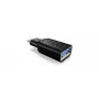 ICY BOX IB-CB003 USB 3.0 Type-C USB 3.0 Type-A zwart