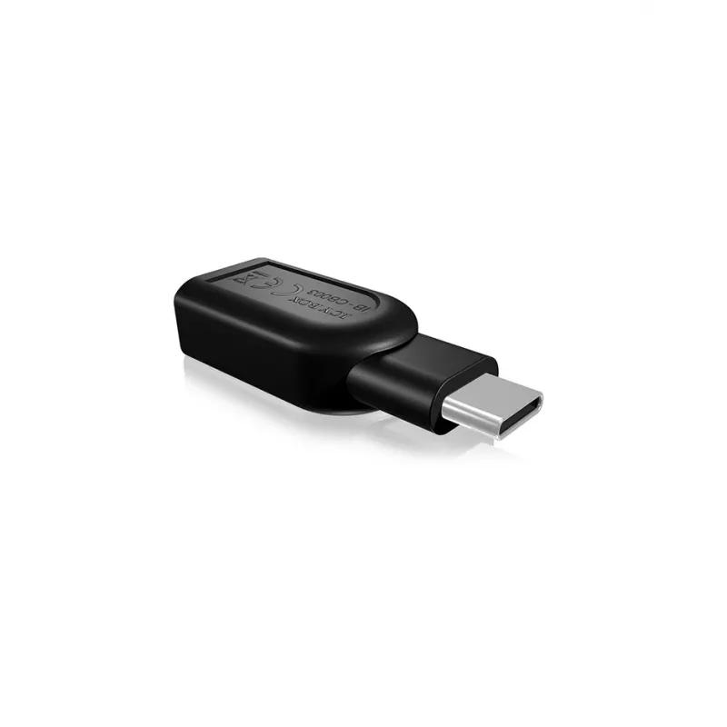 ICY BOX IB-CB003 USB 3.0 Type-C USB 3.0 Type-A zwart