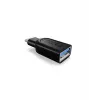 ICY BOX IB-CB003 USB 3.0 Type-C USB 3.0 Type-A zwart