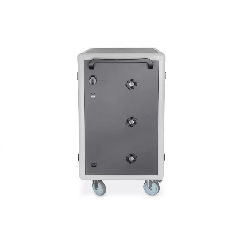 DIGITUS laad- en opbergwagen 15,6 inch USB-C 30 laadplaatsen PDU ventilator 1260 x 824 x 650 mm