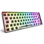 Mechanisch compact 60%-toetsenbord Sharkoon SKILLER SGK50 S4 — bedraad USB, QWERTY Duitse indeling, RGB-achtergrondverlichting, 1,5 m kabel, zwart