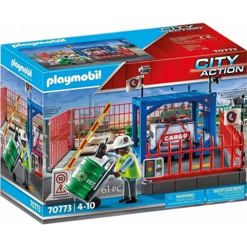 Playmobil vrachtmagazijnset PLAYMOBIL 70773 met laadperron en heftruck