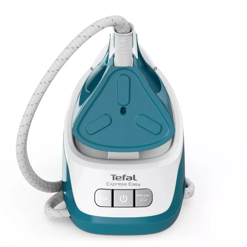 Tefal Express Easy SV6131E0 stoomstrijkstation, 5,8 bar, 120 g/min, 350 g/min stoomstoot, 1,7 l, automatische uitschakeling, wit/turquoise
