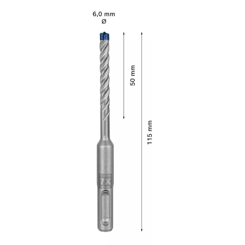 Boor Bosch SDS plus-7X 6 mm 115 mm