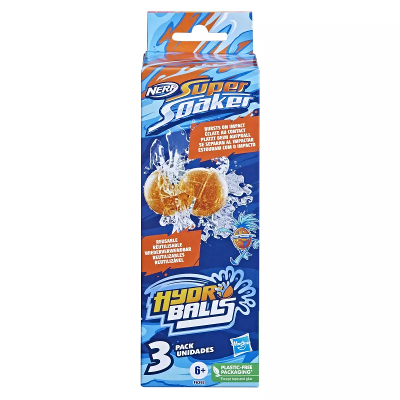 Nerf Super Soaker Hydro Balls 3-pack, herbruikbare met water gevulde ballen