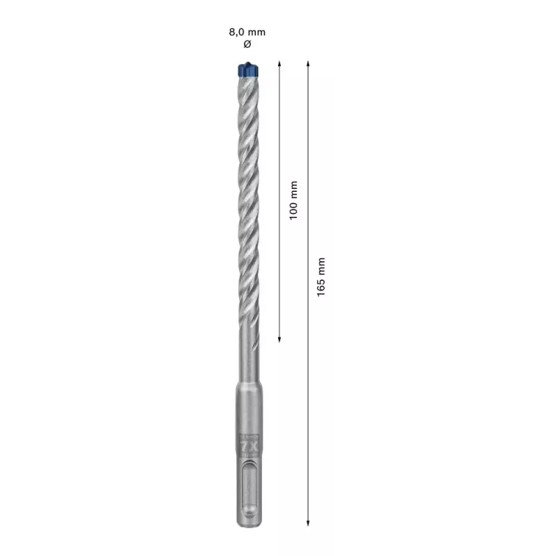 Boor Bosch SDS plus-7X 8 mm 165 mm