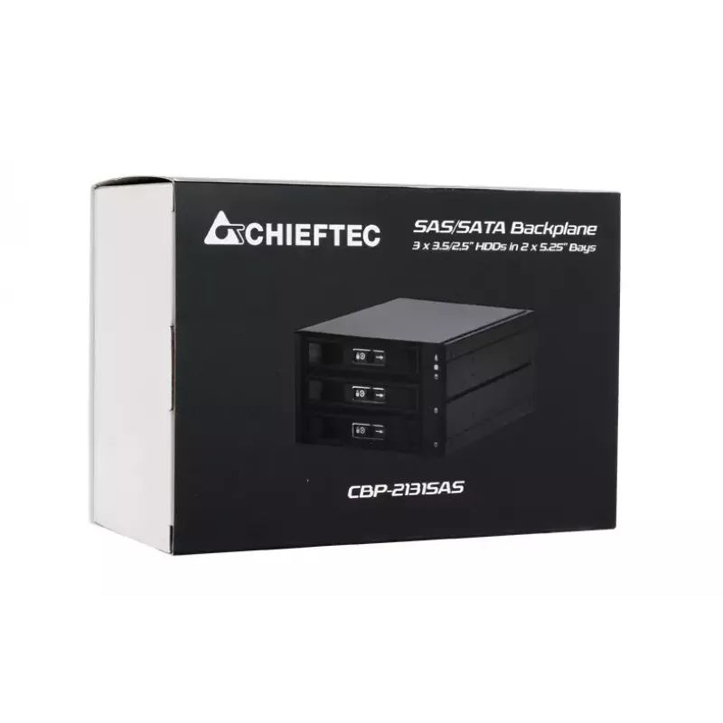Chieftec CBP-2131SAS drive-inbouw dragerpaneel zwart