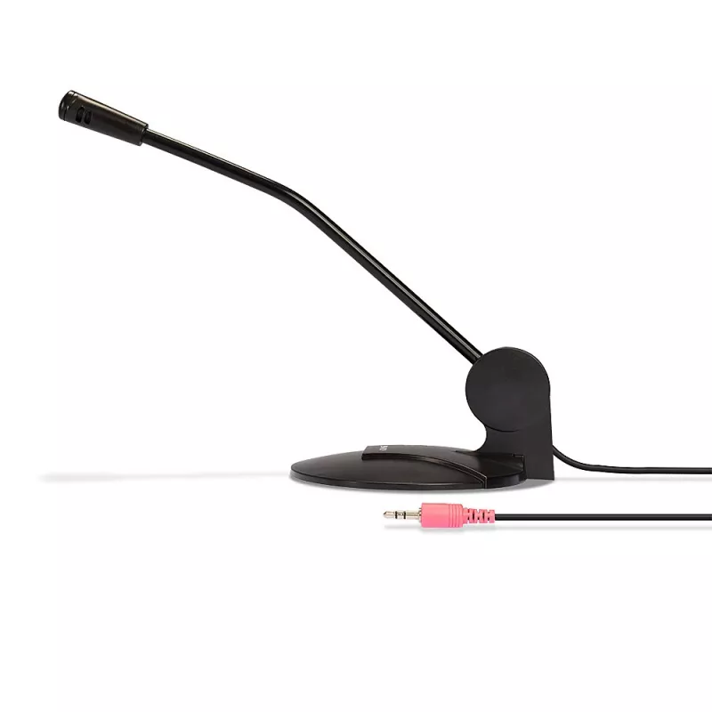 Lindy 20440 3,5 mm audio bureaumicrofoon, conferentiemicrofoon, 30 Hz - 10 kHz, bedraad, zwart