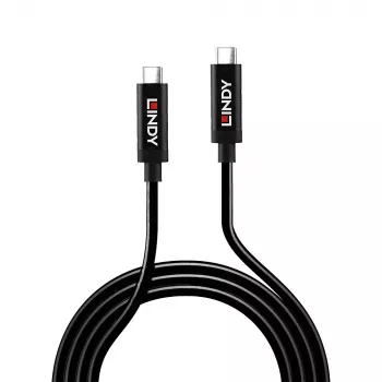 Lindy 5m actieve USB 3.2 Gen 2 C/C-kabel, 5 m, USB-C, USB-C, USB 3.2 Gen 2 (3.1 Gen 2), 10 Gbit/s, zwart