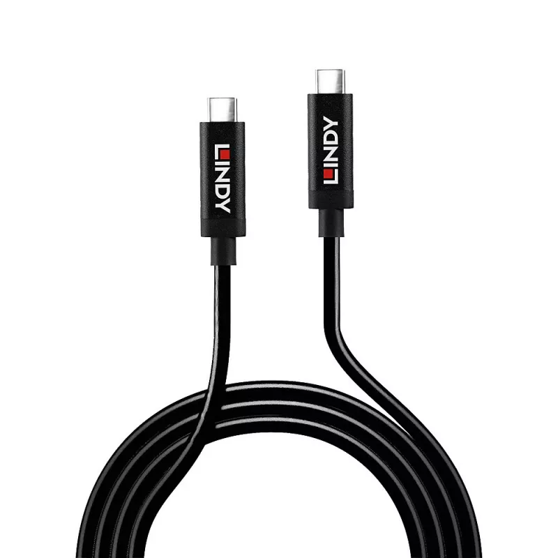 Lindy 5m actieve USB 3.2 Gen 2 C/C-kabel, 5 m, USB-C, USB-C, USB 3.2 Gen 2 (3.1 Gen 2), 10 Gbit/s, zwart